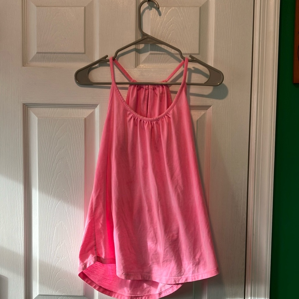 Lilly Pulitzer XS hot pink Sleeveless Women's Top tank halter tropical vacation